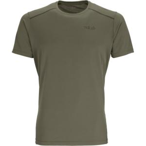 Rab Men’s Force Tee – Lightweight T-Shirt for Hiking, Climbing, & Trail Running(Light Khaki)