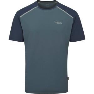 Rab Men’s Force Tee – Lightweight T-Shirt for Hiking, Climbing, & Trail Running(Orion Blue/Tempest Blue)