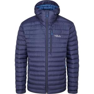 Rab Men’s Microlight Alpine 700-Fill Down Hooded Puffer Jacket for Hiking & Skiing(Deep Ink (Denim))