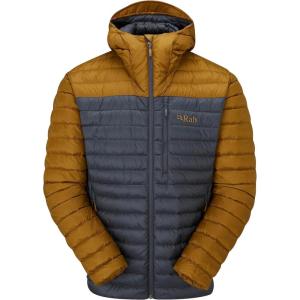Rab Men’s Microlight Alpine 700-Fill Down Hooded Puffer Jacket for Hiking & Skiing(Footprint/Graphene)