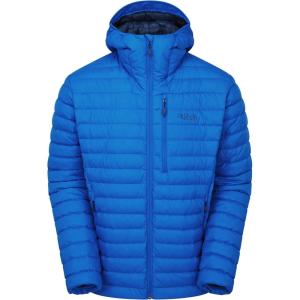 Rab Men’s Microlight Alpine 700-Fill Down Hooded Puffer Jacket for Hiking & Skiing(Maya Blue)