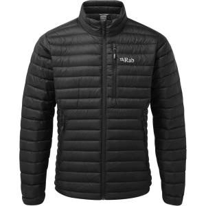 Rab Men’s Microlight Jacket – 700-Fill Down Hooded Puffer Coat for Hiking, Climbing, & Skiing(Black)