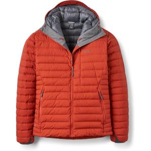 Rab Men’s Microlight Windstopper Hoody – GTX Windproof Gore-Tex Down Jacket for Skiing & Climbing(Tuscan Red)