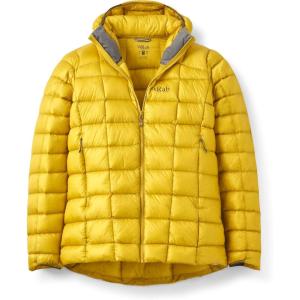 Rab Men’s Mythic Alpine Jacket – Down Insulated Windproof Coat for Hiking, Climbing, & Mountaineering(Dark Pollen)