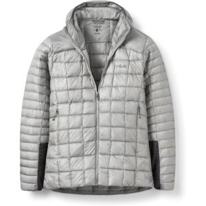 Rab Men’s Mythic Alpine Light Jacket – Down Insulated Water-Repellent Windproof Coat for Hiking, Climbing, & Mountaineering(Light Zinc)