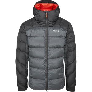 Rab Men’s Neutrino Pro Hoody – Lightweight Warm Down Coat for Climbing & Mountaineering(Black/Graphene/Black)