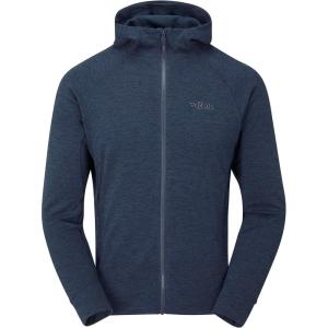 Rab Men’s Nexus Hoody – Full-Zip Lightweight Fleece Jacket for Hiking & Climbing(Deep Ink)