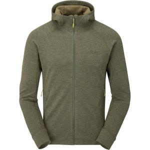 Rab Men’s Nexus Hoody – Full-Zip Lightweight Fleece Jacket for Hiking & Climbing(Light Khaki)