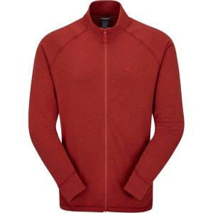 Rab Men’s Nexus Stretch Fleece Jacket, Lightweight for Hiking, Climbing & Layering(Tuscan Red)