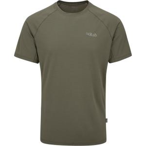 Rab Men’s Sonic Tee – Lightweight Breathable Short-Sleeve T-Shirt for Trail Running & Hiking(Light Khaki)