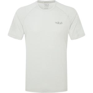 Rab Men’s Sonic Tee – Lightweight Breathable Short-Sleeve T-Shirt for Trail Running & Hiking(Light Zinc)