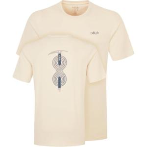 Rab Men’s Stance Axe Tee – Organic Short-Sleeve T-Shirt for Everyday Outdoor Use(Ecru)