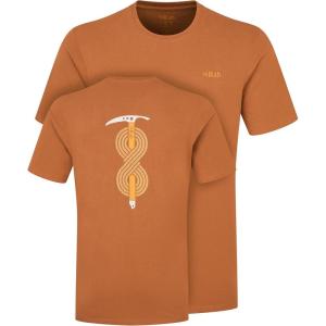 Rab Men’s Stance Axe Tee – Organic Short-Sleeve T-Shirt for Everyday Outdoor Use(Red Earth)