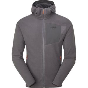 Rab Men’s Tecton Hoody – Full-Zip Fleece Jacket for Hiking & Climbing(Graphene)