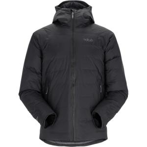 Rab Men’s Valiance Down Jacket – Waterproof Windproof Warm Down Coat for Climbing & Mountaineering(Black)