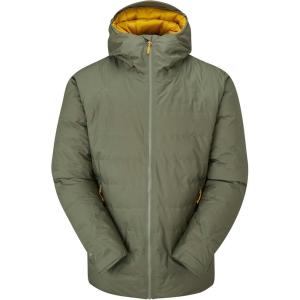 Rab Men’s Valiance Down Jacket – Waterproof Windproof Warm Down Coat for Climbing & Mountaineering(Light Khaki)