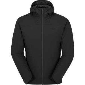 Rab Men’s Xenair Alpine Light Hooded Insulated Jacket for Hiking & Mountaineering(Black (Black))