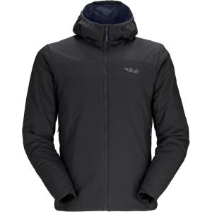 Rab Men’s Xenair Alpine Light Hooded Insulated Jacket for Hiking & Mountaineering(Ebony)