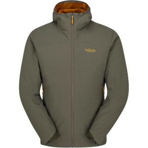 Rab Men’s Xenair Alpine Light Hooded Insulated Jacket for Hiking & Mountaineering(Light Khaki)