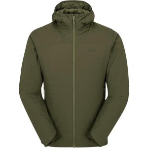 Rab Men’s Xenair Alpine Light Hooded Insulated Jacket for Hiking & Mountaineering(Olive (Olive))