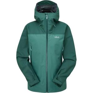Rab Women’s Arc Eco Waterproof Breathable Jacket for Hiking & Skiing(Green Slate/Eucalyptus)