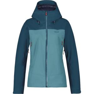 Rab Women’s Arc Eco Waterproof Breathable Jacket for Hiking & Skiing(Orion Blue/ Sea Blue)