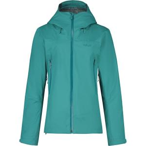 Rab Women’s Arc Eco Waterproof Breathable Jacket for Hiking & Skiing(Storm Green)