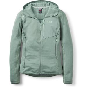 Rab Women’s Ascendor Hoody – Full-Zip Fleece Coat for Climbing, Skiing, & Mountaineering(Dark Fig Green)