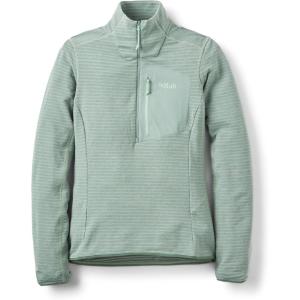 Rab Women’s Ascendor Light Pull-On – Half-Zip Fleece Coat for Climbing, Skiing, & Mountaineering(Dark Fig Green)