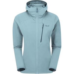 Rab Women’s Borealis Alpine Hoody Jacket – Lightweight Water-Repellent Softshell Coat for Hiking & Climbing(Citadel)