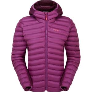 Rab Women’s Cirrus Flex Hoodie Jacket, Lightweight Insulated Puffer Coat for Hiking(Plum/Mulberry)