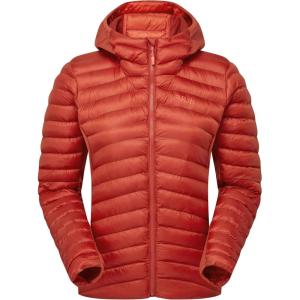 Rab Women’s Cirrus Flex Hoodie Jacket, Lightweight Insulated Puffer Coat for Hiking(Tuscan Red)