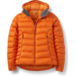 Rab Women’s Electron Pro 800-Fill Down Hooded Jacket for Climbing & Mountaineering(Dark Melba)