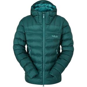 Rab Women’s Electron Pro 800-Fill Down Hooded Jacket for Climbing & Mountaineering(Green Slate)