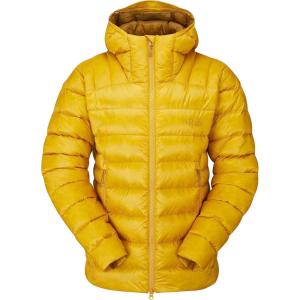 Rab Women’s Electron Pro 800-Fill Down Hooded Jacket for Climbing & Mountaineering(Sahara)