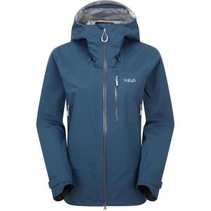 Rab Women’s Firewall Mountain Jacket – Lightweight Waterproof Hooded Coat for Climbing & Hiking(Tempest Blue)