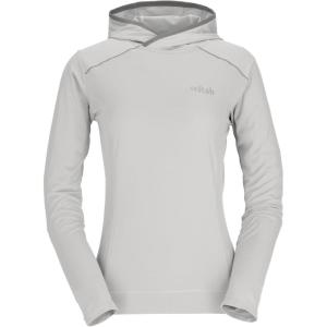 Rab Women’s Force Hoody – Lightweight Long-Sleeve Hooded Baselayer Shirt for Hiking, Climbing, & Trail Running(Dark Pewter)