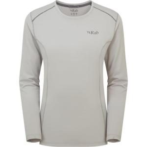 Rab Women’s Force LS Tee – Lightweight Long-Sleeve T-Shirt for Hiking, Climbing, & Trail Running(Dark Pewter)