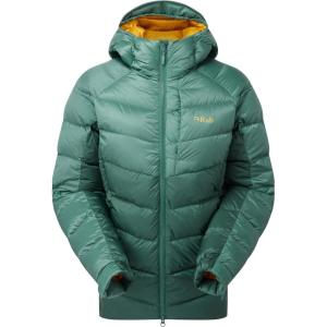 Rab Women’s Glaceon Pro Jacket – Lightweight Down Coat for Hiking, Climbing, & Mountaineering(Eucalyptus/Green Slate)
