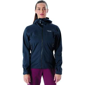 Rab Women’s Kinetic 2.0 Hooded Jacket, Waterproof Softshell for Hiking, Trekking(Beluga)