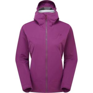Rab Women’s Kinetic 2.0 Hooded Jacket, Waterproof Softshell for Hiking, Trekking(Plum)