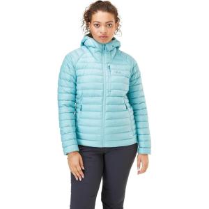 Rab Women’s Microlight Alpine 700-Fill Down Hooded Puffer Jacket for Hiking & Skiing(Meltwater)