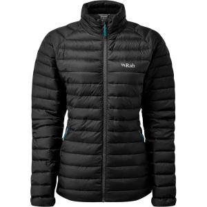 Rab Women’s Microlight Down Jacket – 700-Fill Down Puffer Coat for Hiking & Skiing(Black)
