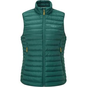 Rab Women’s Microlight Down Vest – Insulated Lightweight Gilet for Hiking, Trekking, & Skiing(Green Slate)