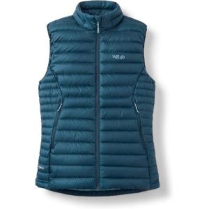Rab Women’s Microlight Down Vest – Insulated Lightweight Gilet for Hiking, Trekking, & Skiing(Tempest Blue)