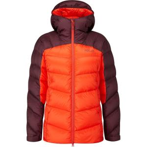 Rab Women’s Neutrino Pro Hoody – Lightweight Warm Down Coat for Climbing & Mountaineering(Deep Heather/Red Grapefruit)