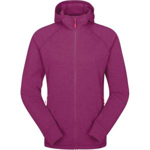 Rab Women’s Nexus Hoody – Full-Zip Lightweight Fleece Jacket for Hiking & Climbing(Mulberry)