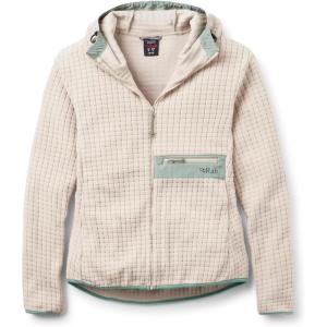 Rab Women’s Ramshaw Hoody – Lightweight Fleece Jacket for Hiking & Climbing(Pebble)