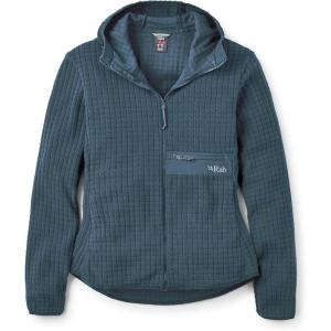 Rab Women’s Ramshaw Hoody – Lightweight Fleece Jacket for Hiking & Climbing(Tempest Blue)