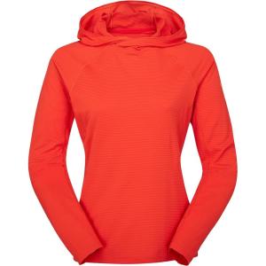 Rab Women’s Sonic Hoody Lightweight Breathable Baselayer Shirt for Hiking & Trail Running(Red Grapefruit)